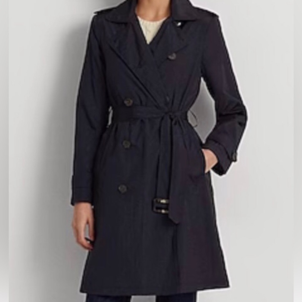 Host Pick ✨🔥NWT Ralph Lauren Timeless Double-Brest Trench Coat inDark Blue XX…